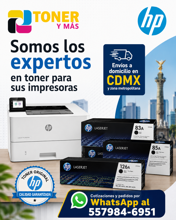 VENTA DE TONER HP A DOMICILIO EN CDMX