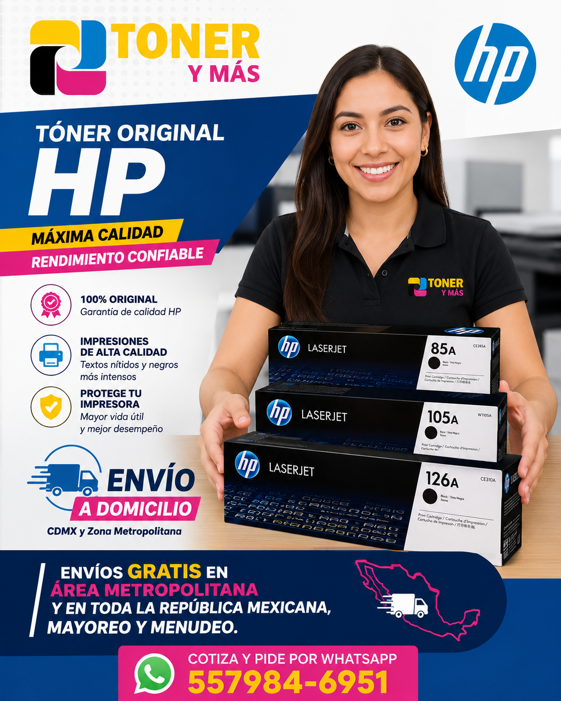 VENTA DE TONER HP A DOMICILIO EN CDMX